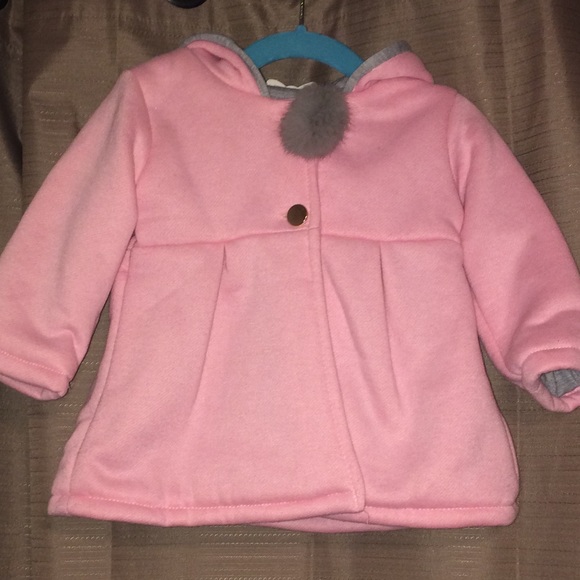 Hooded sweater coat with bunny ears - Picture 1 of 7